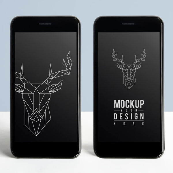 Free Premium Mobile Phone Screen Mockup Template Psd