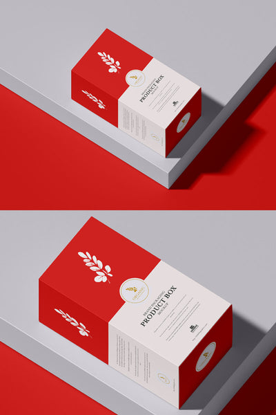 Free Premium Product Box Packaging Mockup Psd