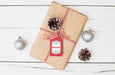 Free Present Box Mockup With Christmas Concept Psd