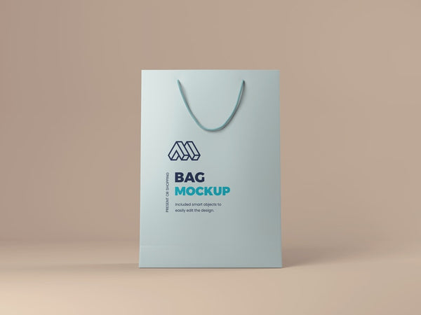 Free Present Or Shopping Bag Mockup