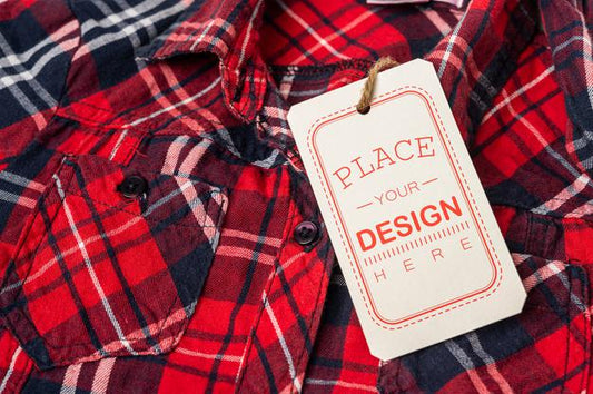 Free Price Tag On Shirt Psd Mockup Background Psd