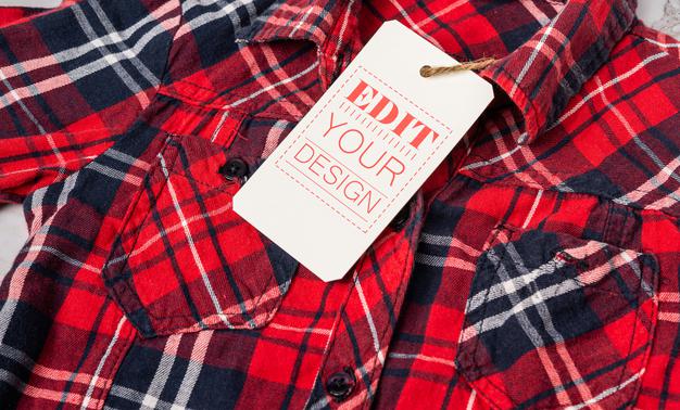 Free Price Tag On Shirt Psd Mockup Background Psd