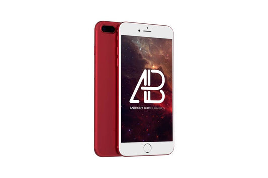 Free Product Red Iphone 7 Plus Mockup Vol.1