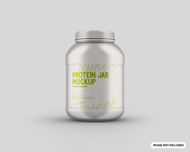 Free Protein Jar Mockup Psd
