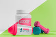 Free Protein Powder Bottle And Weights Psd