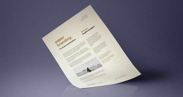 Free Psd A4 Paper Mock-Up Vol7