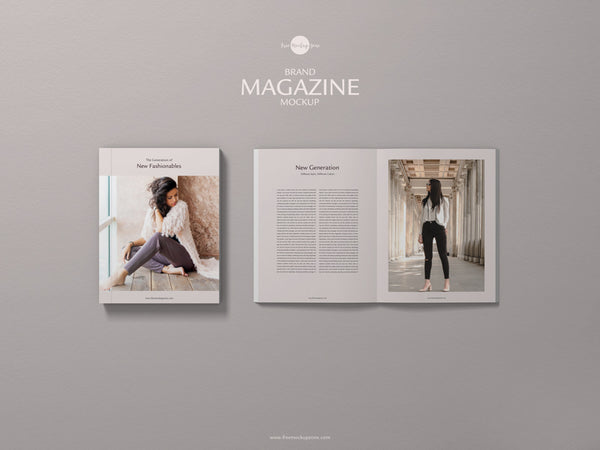 Free Psd Brand Magazine Mockup