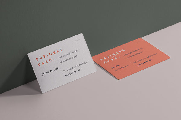 Free Psd Business Card Branding Mockup 2