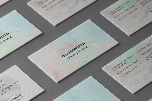 Free Psd Business Card Branding Mockup 3