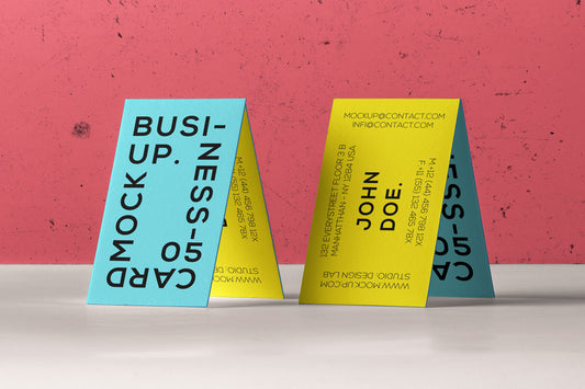 Free Psd Business Card Branding Mockup 5