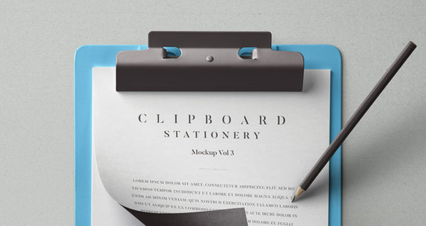 Free Psd Clipboard Stationery Mockup Vol3