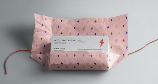 Free Psd Invitation Card Mockup Vol5