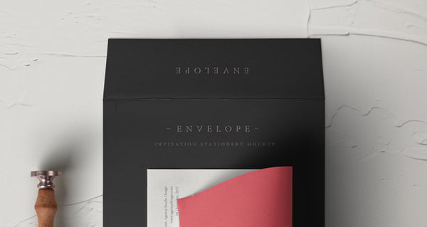 Free Psd Invitation Envelope Mockup