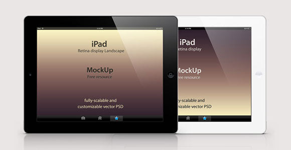 Free Psd Ipad Retina Mockup