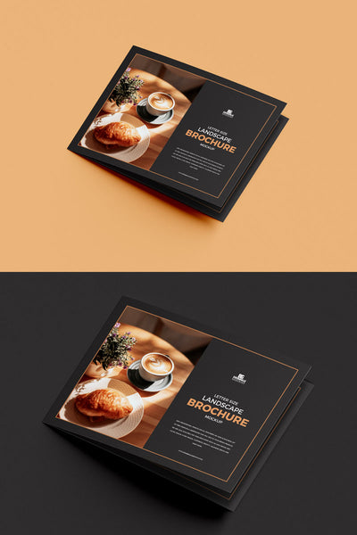 Free Psd Landscape Brochure Mockup