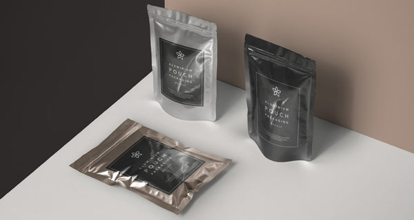 Free Psd Metal Foil Packaging Mockup Vol2