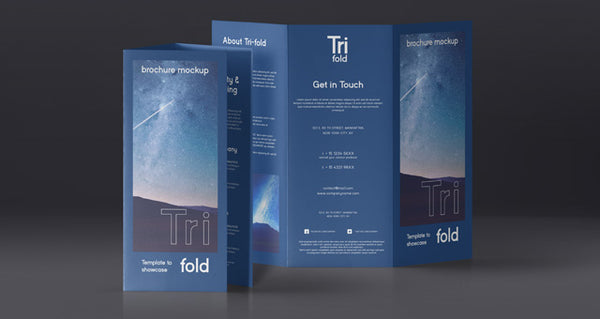 Free Psd Tri Fold Mockup Us A4 Vol4