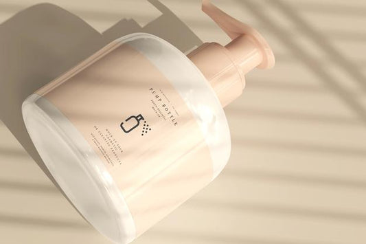 Free Pump Bottle Mockup Psd