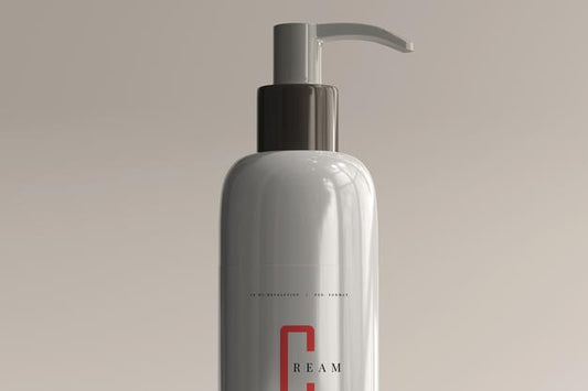 Free Pump Bottle Mockup Psd