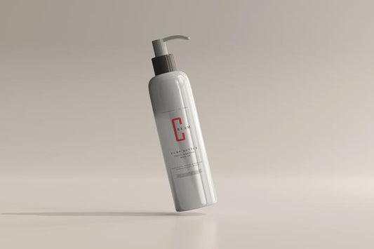 Free Pump Bottle Mockup Psd