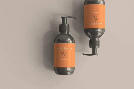 Free Pump Bottle Mockup Psd