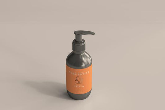 Free Pump Bottle Mockup Psd