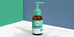 Free Pump Spray Amber Bottle Mockup Psd