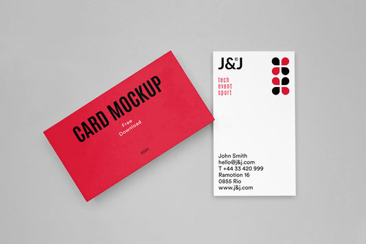 Free Ractangle Cards Psd Mockup