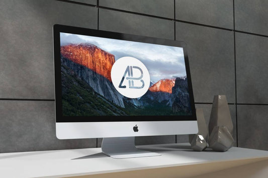 Free Realistic 5K Imac Mockup
