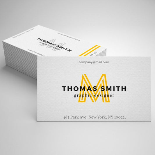 Free Realistic Business Card Mockup Psd