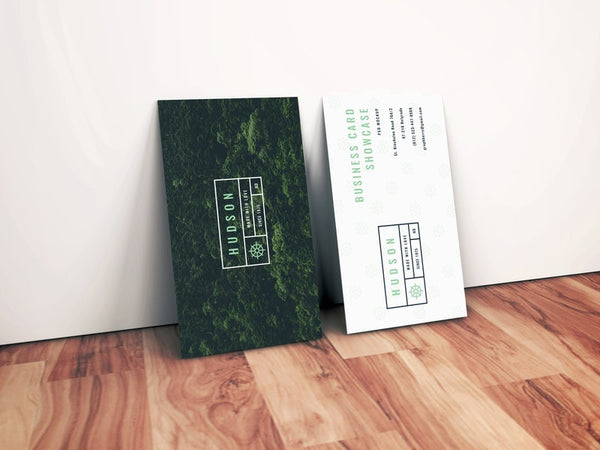 Free Realistic Business Card Mockup