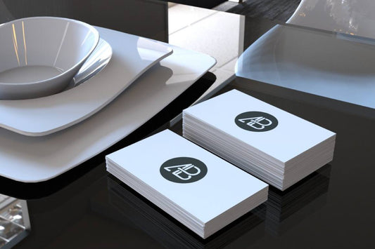 Free Realistic Business Card Mockup