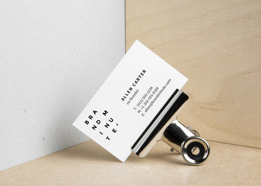 Free Realistic Business Cards Mockup #5