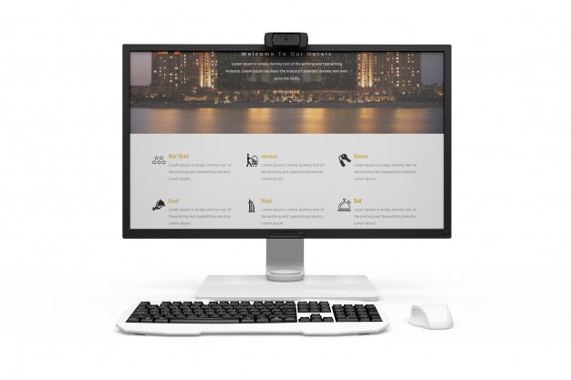 Free Realistic Computer Design Psd
