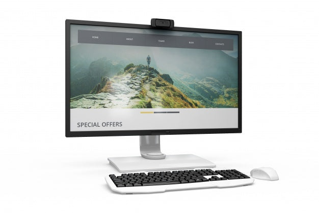 Free Realistic Computer Design Psd – DreamBundles