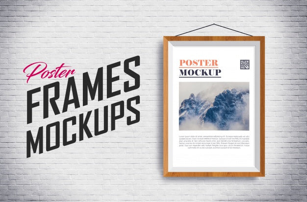 Free Realistic Frame Mock Up Psd