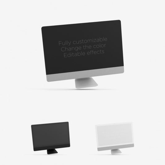 Free Realistic Imac Mock Up Psd