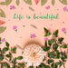Free Realistic Leaves And Flower On Paper Psd