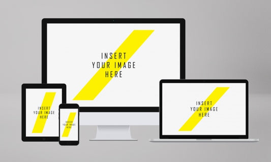 Free Realistic Screen Collection Mock Up Psd