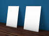 Free Realistic Standing Business Cards Mockup Psd