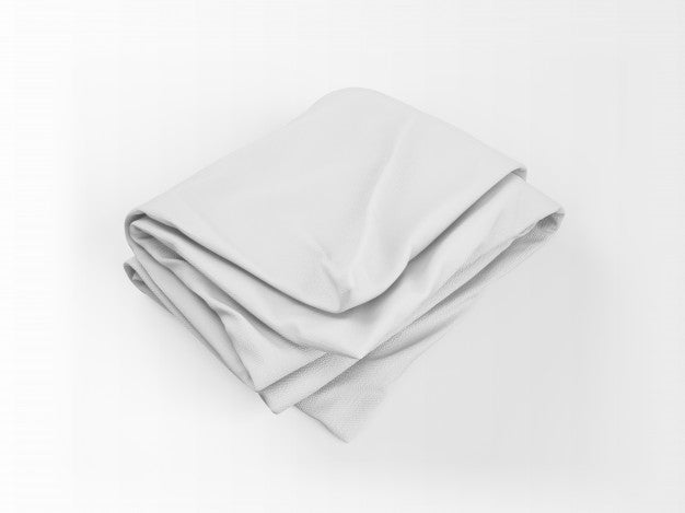 Free Realistic White Duvet Mockup Psd