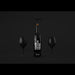 Free Realistic Wine Bottle Presentation Psd