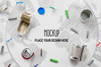 Free Recyclable Objects Assortment Mock-Up Psd