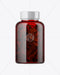 Free Red Bottle With Fish Oil Mockup