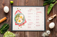 Free Restaurant Menu Concept Mock-Up Psd