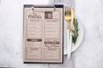Free Restaurant Menu Concept Mockup Psd