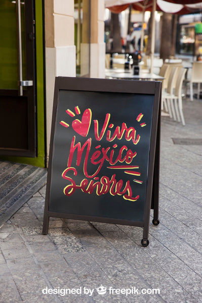 Free Restaurant Sign Mockup Psd