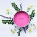 Free Round Box Mockup With Floral Decoration Psd