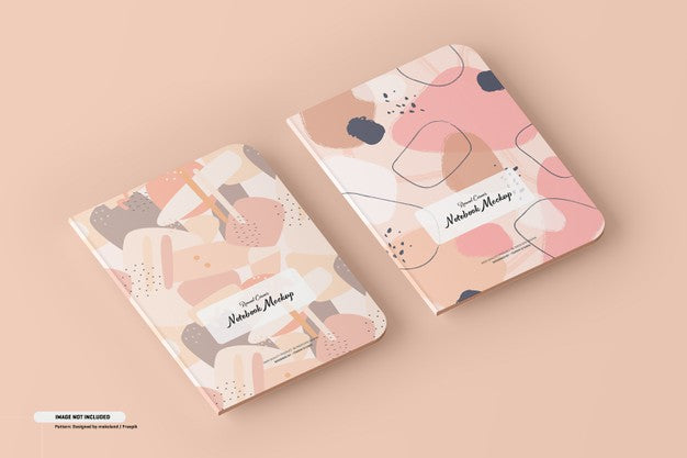 Free Round Corner Notebook Mockup Psd