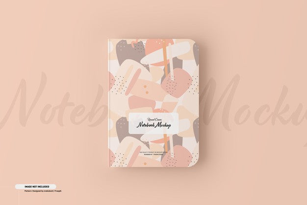 Free Round Corner Notebook Mockup Psd